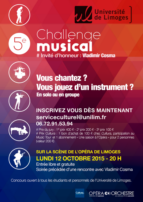 Challenge musical, le The Voice de l'Université de Limoges