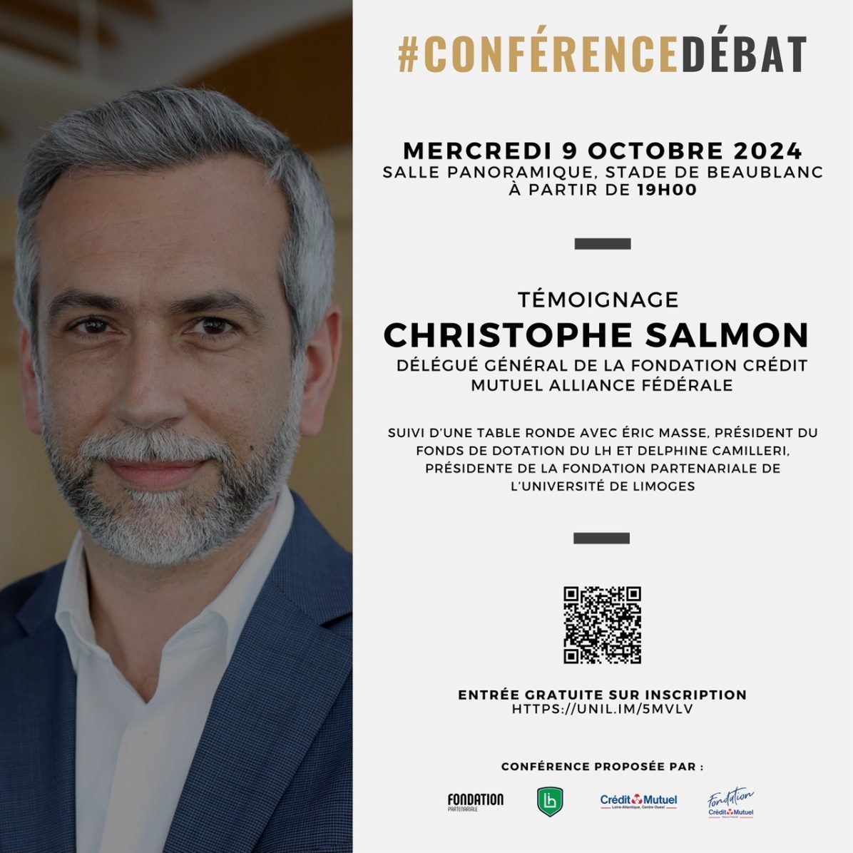 Conférence-Débat | Invitation - Témoignage Christophe SALMON - 1